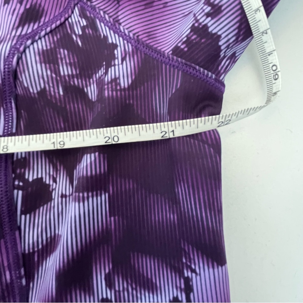 Athleta Purple Floral Women's 1/4 Zip Sweatshirt Size 1X - Picture 8 of 9